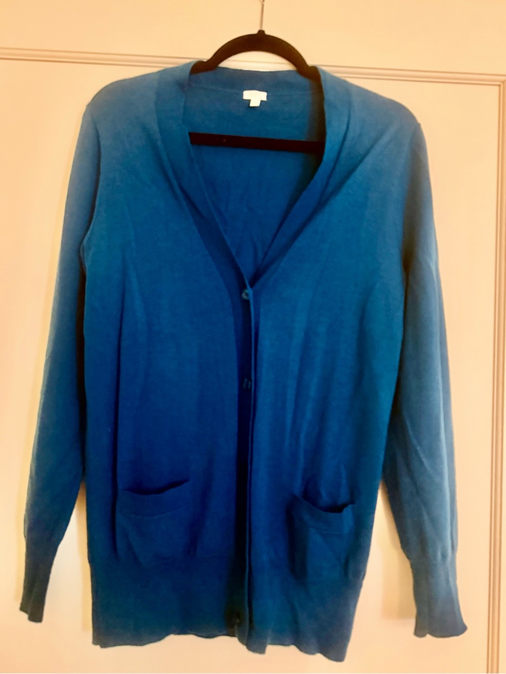 J. Crew Teal Blue Button-Front Women's Cardigan